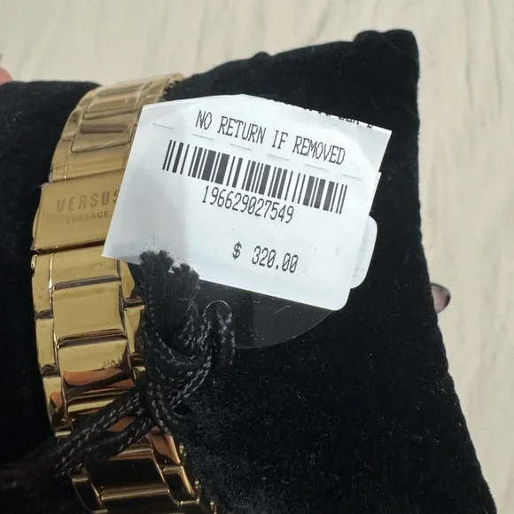 NWT Versus Versace Gold Watch with Black and Gold Dial - Picture 3 of 6